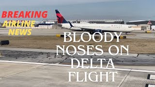 Delta Plane Loses Pressure MidFlight causing bloody noses and injuries [upl. by Ycul]