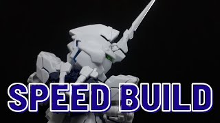 THE MECHA BASE SD Unicorn Gundam Perfectibility Speed Build [upl. by Eceertal841]