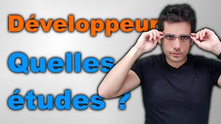 Quelles études pour devenir développeur [upl. by Juliana]