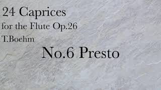 TBöhm24 Caprices For FLUTE No6 Presto [upl. by Clellan]