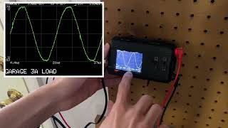 Home backup generator total harmonic distortion with the Ranocchio Arduino oscilloscope [upl. by Yr748]