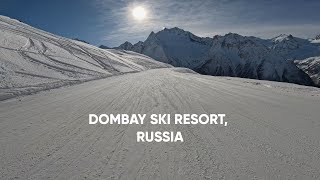 Ski resort Dombay 2023 Russia [upl. by Yelrahc]