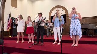 Carroll family singing at First Christian Church  Southern Gospel Hymn Melody [upl. by Lorsung]