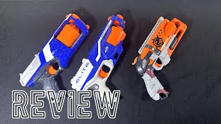 REVIEW Nerf Strongarm Disruptor amp Hammershot  Icons from Nerfs History  Nerf War Tested [upl. by Netram111]