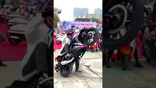 Bmw Bike Stunt 2025😍🏍😎  rider yamaha bajaj thar mt09 shorts 675ss bike shorts shorts [upl. by Dame]