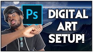 How To Setup a Photoshop Workspace  Digital Art For Beginners [upl. by Nahtan]