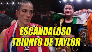 🔥ESCÁNDALOSO triunfo de Katie Taylor sobre Amanda Serrano [upl. by Abla]