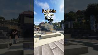 How to build a Dolphin Wave Fountain in Minecraft Tutorial minecraft [upl. by Ahsilif39]