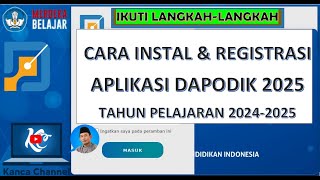 CARA INSTAL DAPODIK 2025 [upl. by Eiliah]