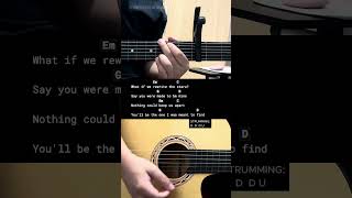 Rewrite The Stars  AnneMarie amp James Arthur  Guitar Chords Tutorial For Beginners guitarlesson [upl. by Wallinga]