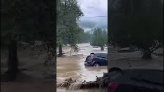 Flooding in Gojevići Fojnica Bosnia and Herzegovina 04102024 [upl. by Marta186]