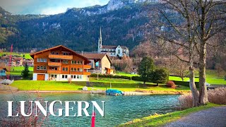 Lungern  Switzerlands Most Beautiful Village  Full Walking Tour  4K UHD 60fps [upl. by Ynagoham]