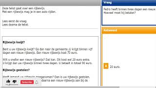 Examen Lezen inburgering A1 Tekst 7 [upl. by Ylremik]