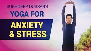 Yoga For Anxiety and Stress  Simple Yoga Asanas Stress Relief [upl. by Heeley]