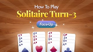 How To Play TurnThree FaceUp Solitaire [upl. by Nuahsal]