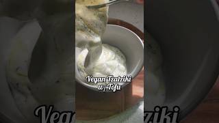 Creamy Vegan Tzatziki Recipe foodie vegan veganfood veganrecipe tzatziki greekfood [upl. by Llemaj]