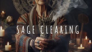 SAGE SMUDGING CEREMONY  Release Negative Emotions and Energy  Healing Native Flute [upl. by Morita49]