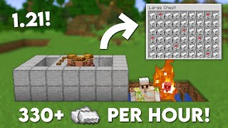 Minecraft 121 Easy IRON Farm Tutorial  330 Per Hour [upl. by Chao]