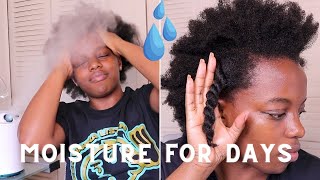 How To Moisturise in Protective style MPL Review 4c Low Porosity Moisture Retention [upl. by Ordep]