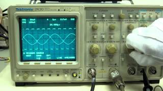 Tektronix 2430 Digital oscilloscope 動作確認 [upl. by Eckblad]