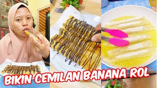 Bikin cemilan banana rol rasanya renyah diluar lembut didalam [upl. by Seniag937]