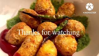 Crispy Aloo Besan Aloo Pakoda in Air Fryer aloo pakoda without oil [upl. by Atisor294]