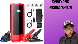 Audew Jump Starter Car Auto Battery Jump Starter Portable 2000A Charger 20000mAh REVIEW [upl. by Tailor]