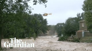 Deadly floods sweep through southwest France [upl. by Ramgad866]