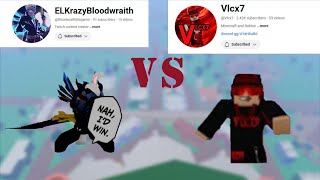 Elkrazy VS Vlcx7 Content Creator Blox fruits pvp [upl. by Pedrick]