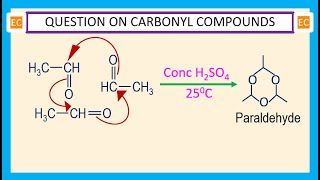 OQV NO – 236 Reaction of CH3CHO with concentrated H2SO4 at 250C [upl. by Akinoj]