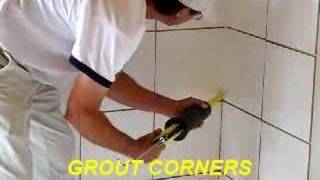 The Grout Gun Video  How to Grout Tile [upl. by Ahsiek]