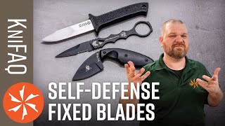 KnifeCenter FAQ 79 Self Defense Fixed Blades [upl. by Airod555]