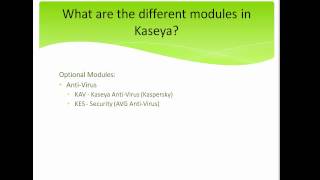 Kaseya for Techs  Part 1 [upl. by Annair]