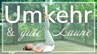 Gute Laune durch Umkehrhaltungen  Yoga für Herz amp Kreislauf [upl. by Nuyh]