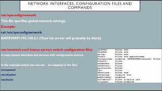 88 Network Interfaces configuration files and commands [upl. by Lannie]