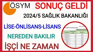 SAĞLIK BAKANLIĞI 27 BİN ATAMA SONUÇLAR AÇIKLANDI✅SONUÇLARA NEREDEN BAKILIR İŞÇİ ALIM SONUCU NE ZAMAN [upl. by Morven236]