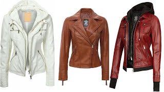 Trending winter leather jacket designs 2024leather jacket collection 2024 [upl. by Huebner]