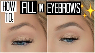 How to Fill in Your Eyebrows for Beginners  How to Shape your Eyebrows with Makeup [upl. by Adialeda]