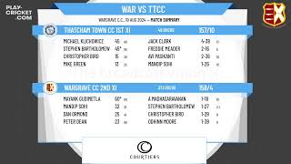 Wargrave CC 2nd XI v Thatcham Town CC 1st XI [upl. by Aiyn638]