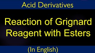 Top ten reaction of Grignard reagent II Reaction with esters I IITian Faculty [upl. by Firooc]