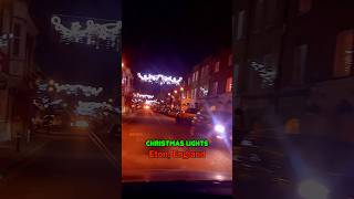 Christmas Lights of historical town of Eton in England  Driving through the town [upl. by Lole]