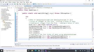 Datainputstream and Dataoutputstream class in Java  CSE1007  Java Programming [upl. by Wheelwright252]