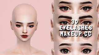 The Sims 4  3D EYELASHES CC FINDS   CC Links  Showcase  1 [upl. by Abbott]