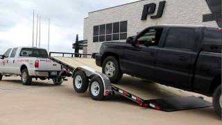 83quot Hydraulic Quick Tilt Demo  PJ Trailers [upl. by Hcnarb]