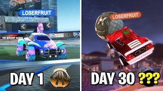 CAN YOU GET GOOD AT ROCKET LEAGUE IN 30 DAYS [upl. by Isle655]