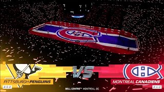 nhl 25 playoffs Montreal canadiens vs Pittsburgh penguins game 1 [upl. by Ortiz]