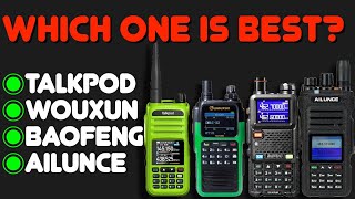 New GMRS Radios Compared Talkpod A36 Plus Wouxun KGQ10G Baofeng UV5G Plus amp Ailunce HA1G [upl. by Sirahc204]