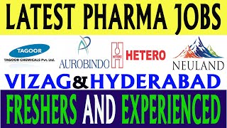 Latest Pharma Jobs in Telugu 2023  New Pharma Jobs in Vizag amp Hyderabad [upl. by Yllas]