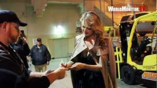 Christie Brinkley leaves Pantages Theatre in Hollywood CA [upl. by Annahsal]