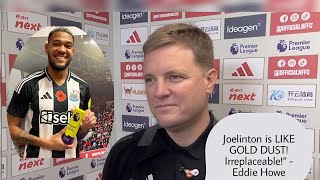 EDDIE HOWE PRAISES JOELINTON Hes Like Gold Dust  Newcastles 31 Comeback vs Nottingham Forest [upl. by Elimac]